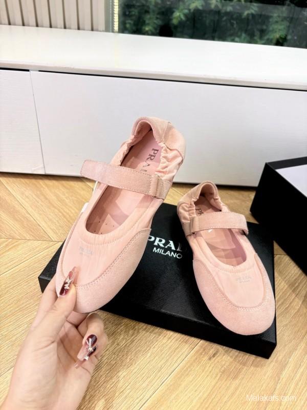 Prada 2025 SS Metal Toe Thin Sole Training Shoes Casual Shoes - LY00260