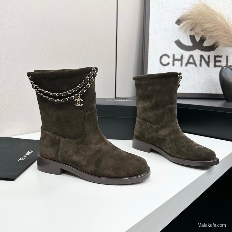 Chanel 2025 SS Short Boots Essential Fall Winter Item - LY00420