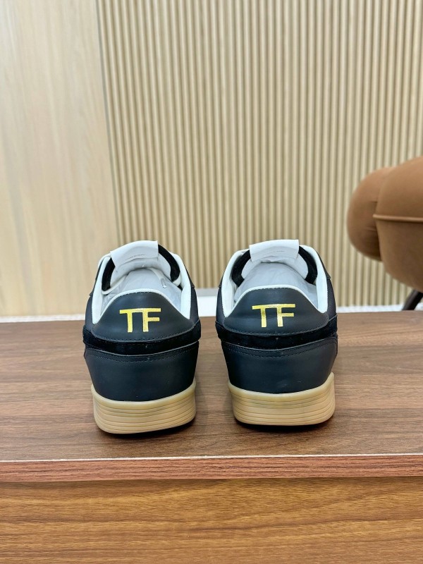 TOM FORD 2025 SS Casual Shoes with Classic Color Blocking and Imported Leather Insole - AS00350