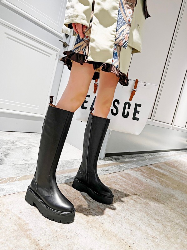 Celine 2025/ss Triomphe Side Zipper Knee High Boots - L Y00420
