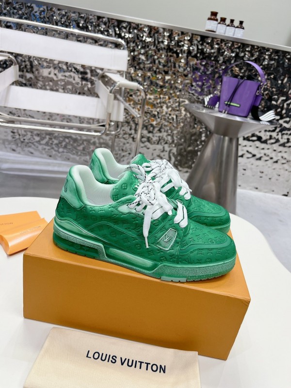 LV TRAINER Basketball Series Washed Sneakers - LY00430