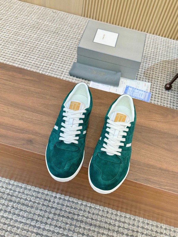 Tom Ford 2025 SS Casual Shoes with Classic Color Blocking and Imported Leather Insole - AS00350