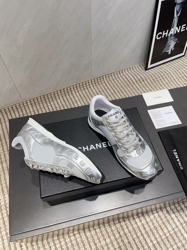 Chanel Silver Horn King II Casual Series Sports Shoes - KFY00330