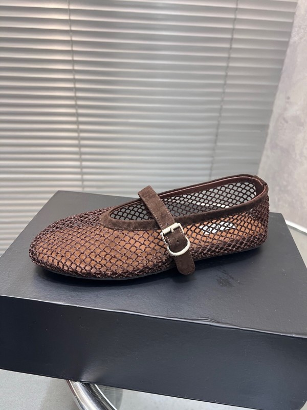 ALAIA 2025/SS New Color Mesh Flat Sandals Single Shoes - KFY00270
