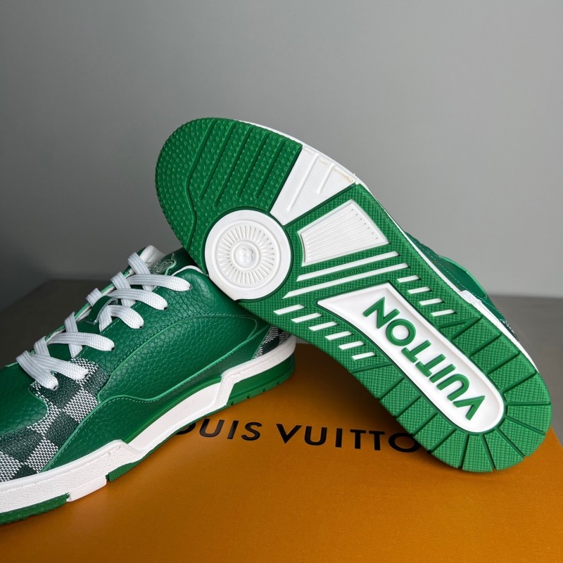Louis Vuitton Signature Logo Casual Shoes with Imported Calfskin - YC
