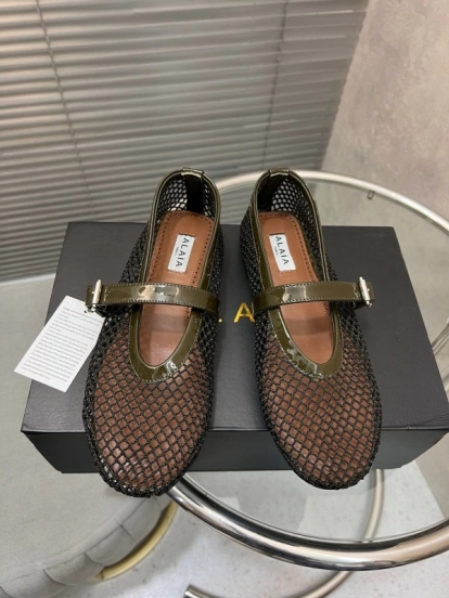 ALAIA 2025/SS New Color Mesh Flat Sandals Slippers - KFY00270