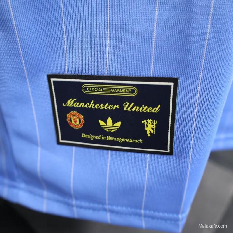 Player Version 25/26 Manchester United Sky Blue  Adidas Original Jersey
