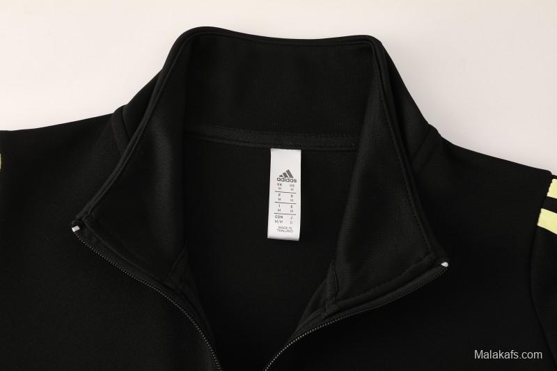 25/26  Juventus Black  Full zipper Jacket Tracksuit+ long pants