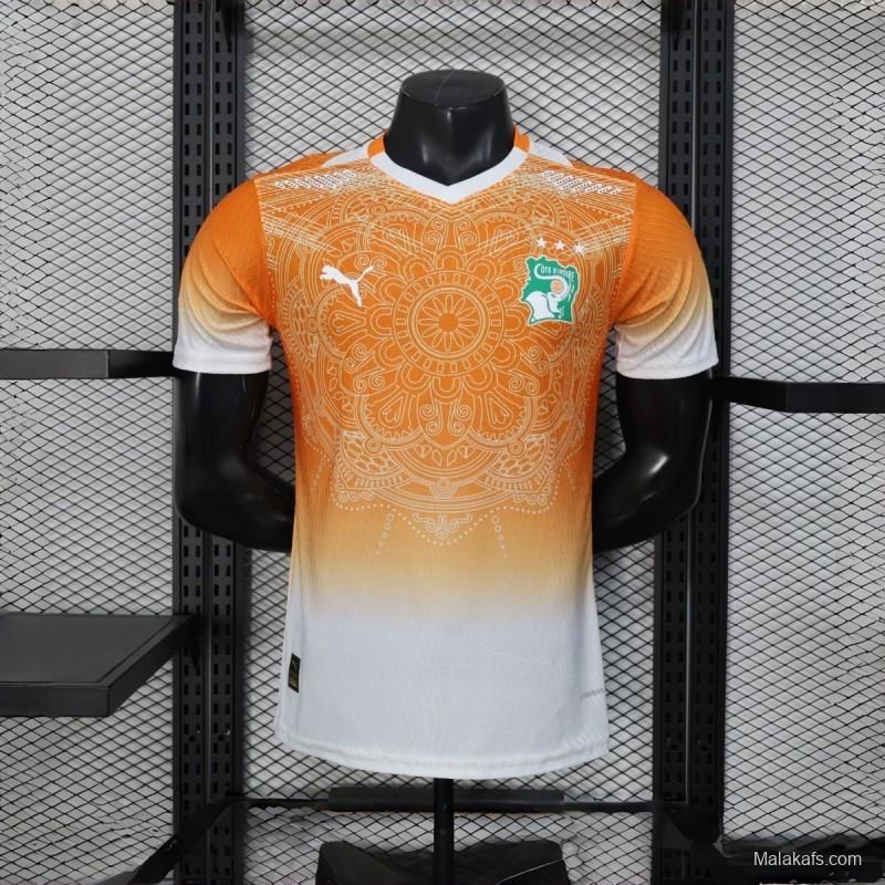 2026 Player Version Ivory Coast Special Edition Orange Jersey
