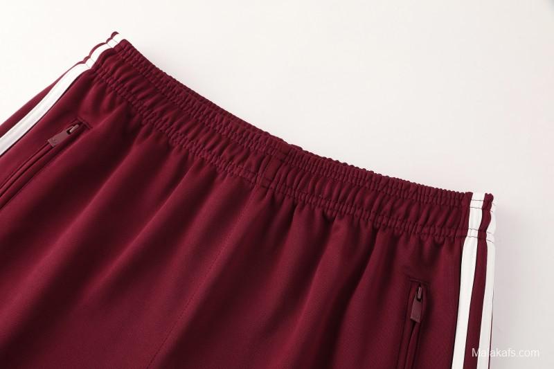 2026 Adidas x OASIS Wine Full Zipper Jacket + Long Pants