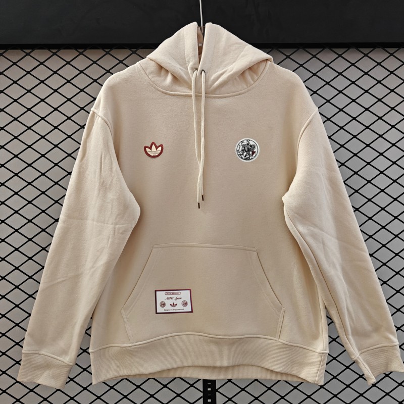 25/26 Ajax Embroidered Logo Hoodie 9 Colors