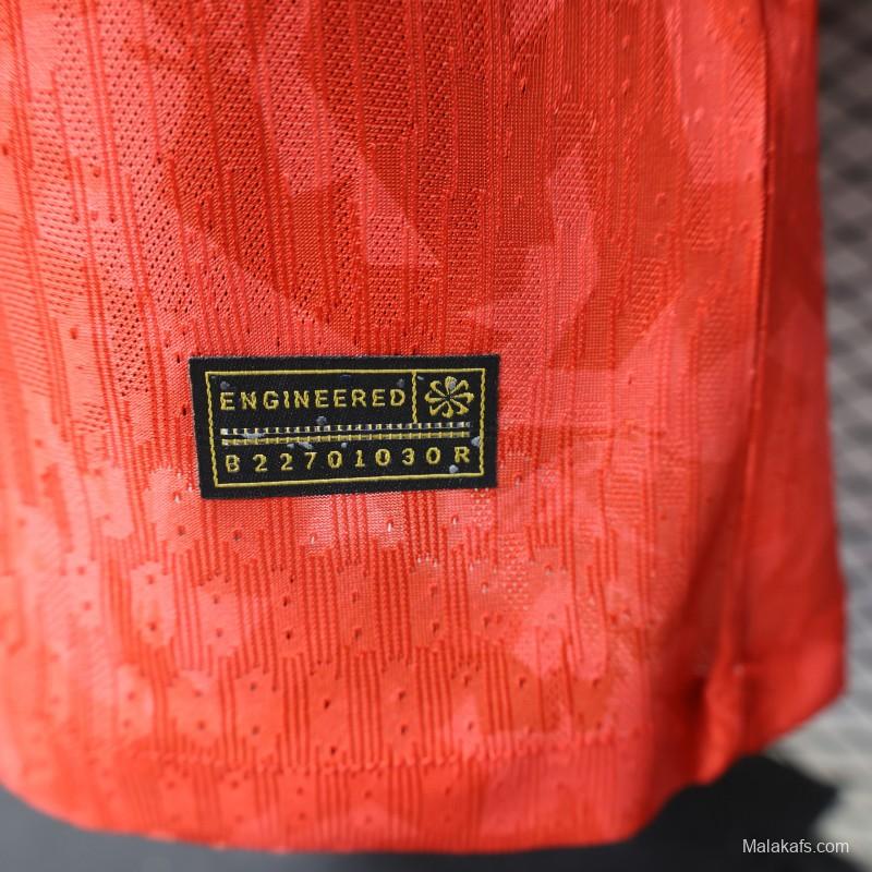 Player Version 2026 England Away Red with Gold Lion  Special Edition Jersey