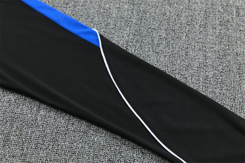 2026 Atletico Madrid Black Half Zipper Jacket Tracksuit + Long Pants