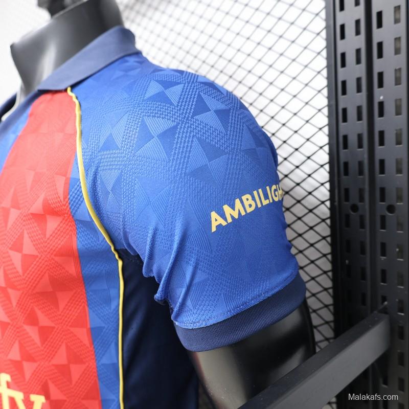 Player Version 26/27 FC Barcelona Home Red Blue  Stripe Jersey