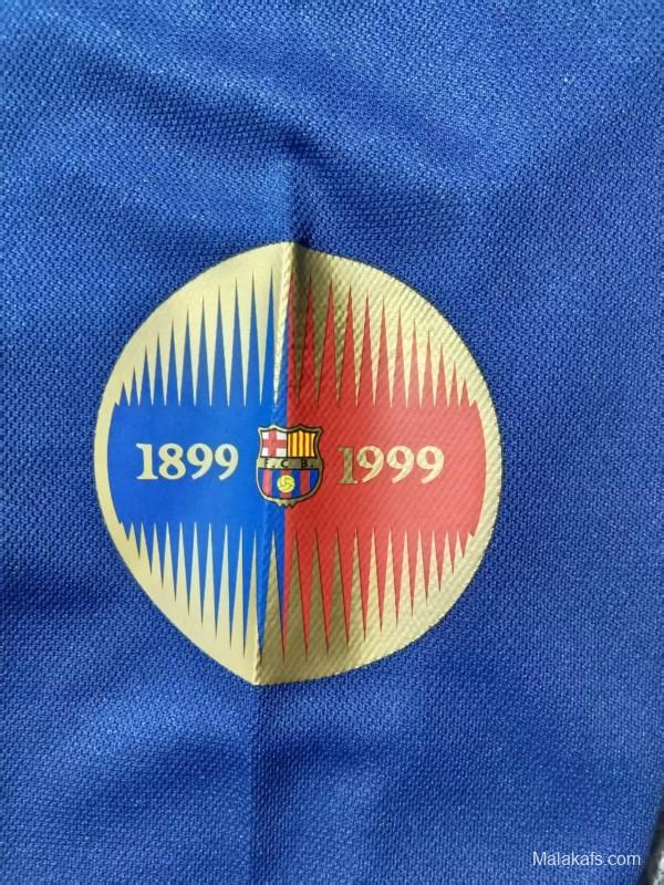 Retro 1899/1999 Kids Barcelona Centennial Long Sleeve Jersey