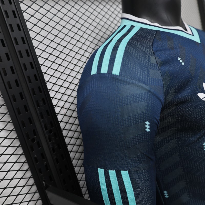 Player Version 2026 Germany Away Navy Blue  Long Sleeve Jersey