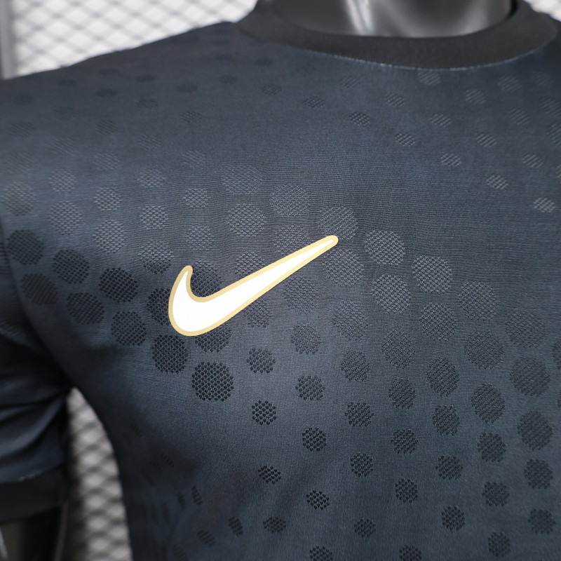 Player Version 2026 South Korea Dark Grey with Tonal Dot Allover Print Away Jersey