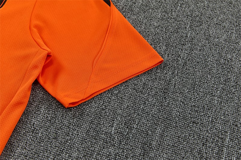 26/27 Netherlands Home Orange Short Sleeve + Soccer Shorts