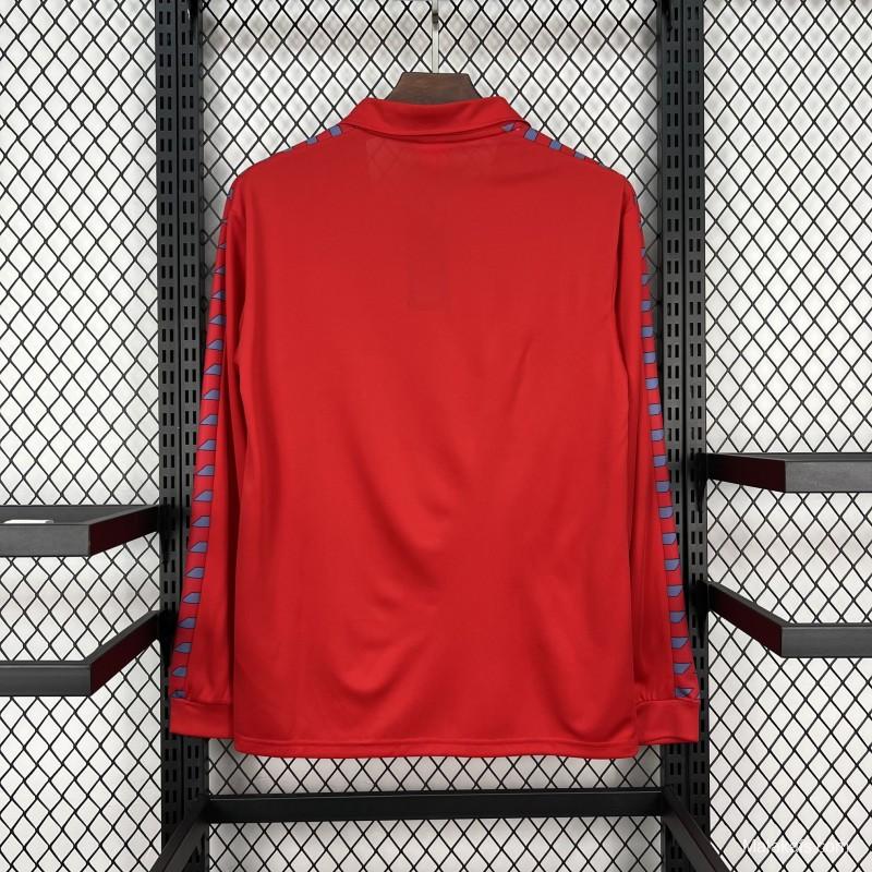 1983/84 Retro Real Zaragoza Home Long Sleeve Jersey