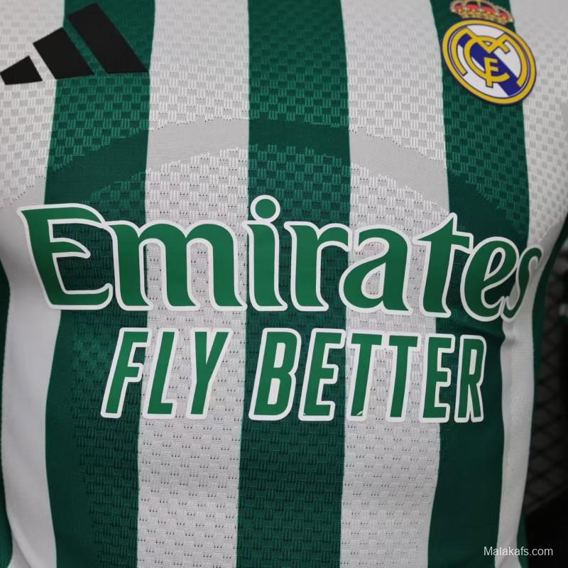 Player Version 26/27 Real Madrid Green & White Stripes Special Edition Jersey