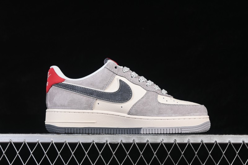 Nike Air Force 1 '07 Low Year of the Horse Limited Edition Gray Red Texture Casual Skateboard Shoes - HT5088-628