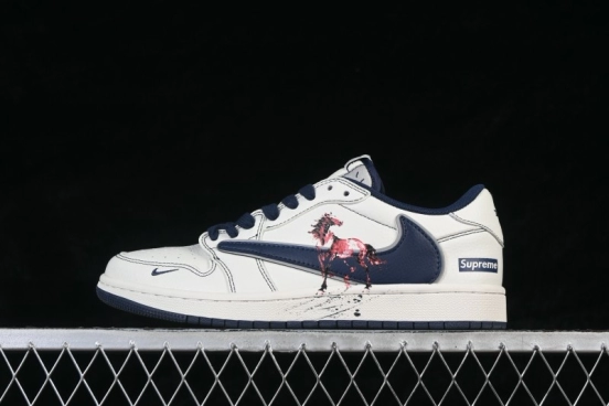 Nike Air Jordan 1 Low Year of the Horse Custom Retro Basketball Shoes - FF2026-001