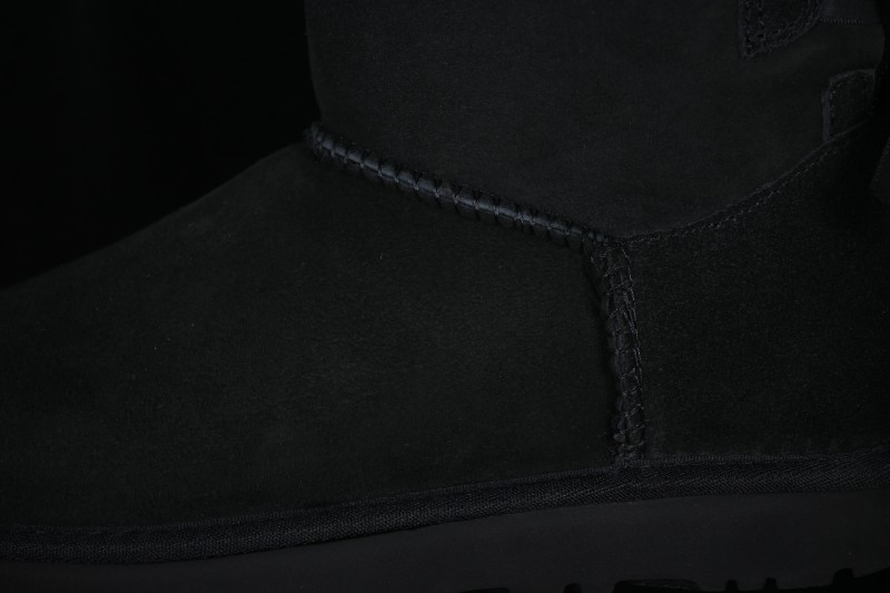 UGG Mini Bailey Button II Bow Outdoor Snow Boots - 1016501 Black