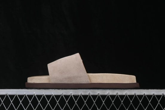 Brunello Cucinelli Suede Flat Slip-On Open-Toe Thong Sandals - MZUSOLY236CDK54 GREY