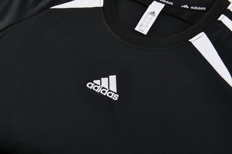 26/27 Adidas 16 Black Short Sleeve+Soccer Shorts