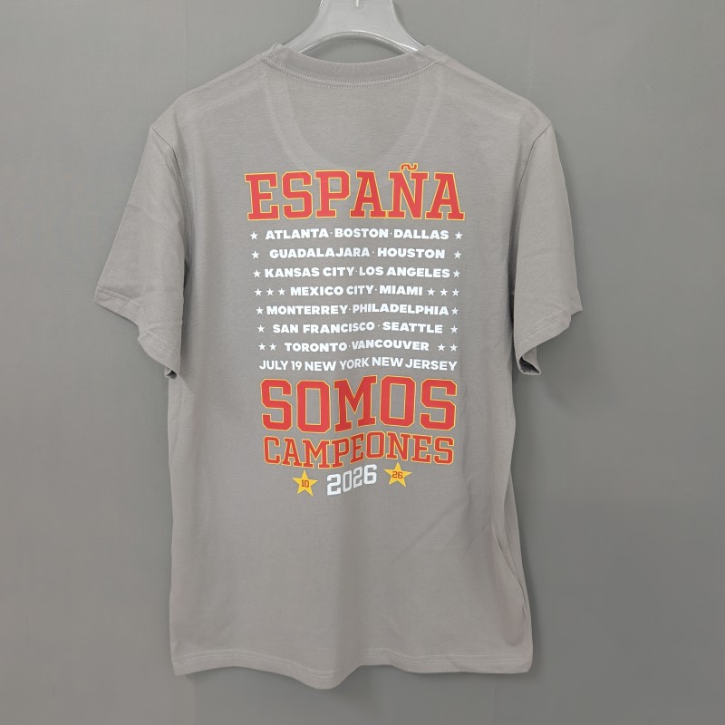 26/27 Spain Black Champions T-Shirt