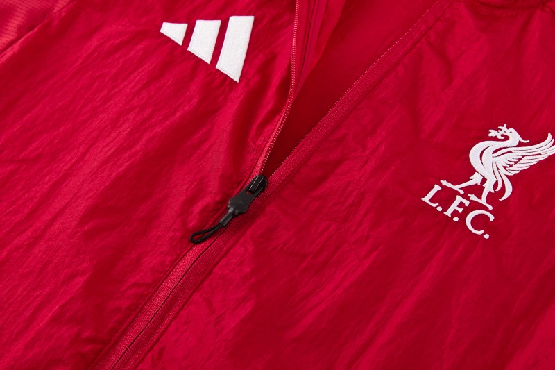 26/27 Liverpool FC Red  Full Zipper Windbreaker Jacket