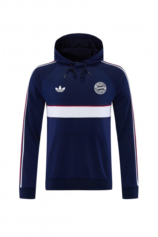 26/27 Bayern München Royal Blue Hoodie Full Zipper Jacket + Long Pants