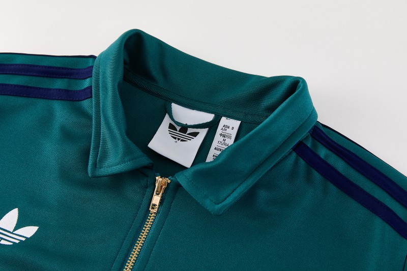 26/27 SSC Napoli Dark Green Full Zipper Jacket Tracksuit + Long Pants