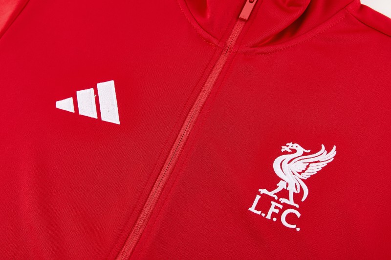 26/27 Liverpool  Red Full Zipper Jacket Tracksuit + Long Pants