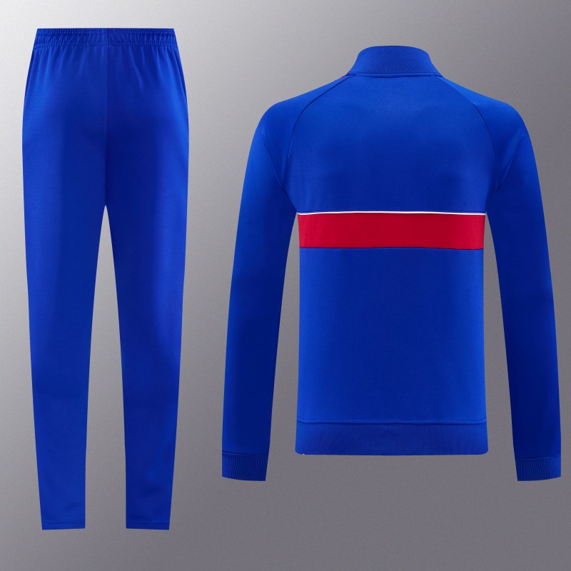 26/27 Manchester United Blue Full Zipper Jacket Tracksuit + Long Pants