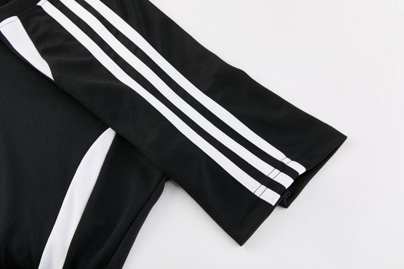 26/27 Adidas 16 Black Short Sleeve+Soccer Shorts