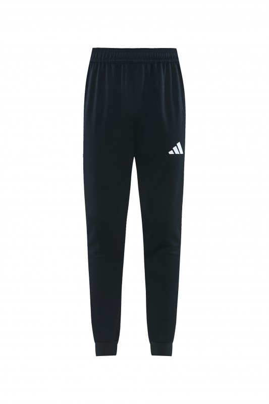 26/27 Adidas M06  Black Full Zipper Hooded Jacket Tracksuit + Long Pants