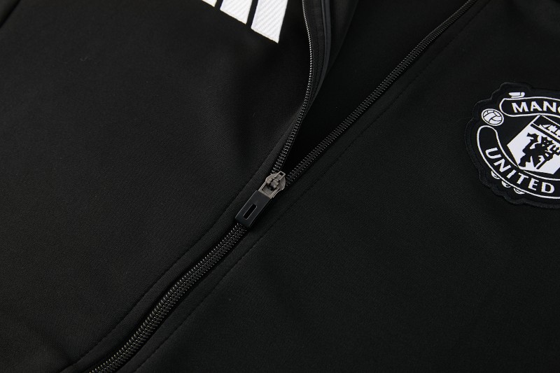 26/27 Manchester United FC  Black Full Zipper Jacket Tracksuit + Long Pants