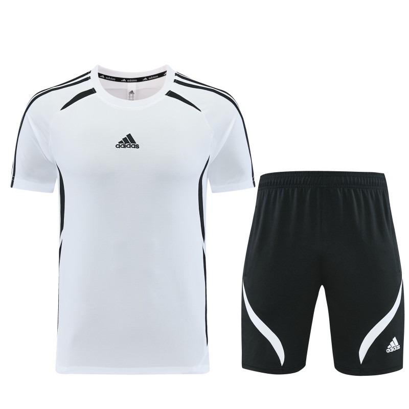 26/27 Adidas 16 White Short Sleeve+Soccer Shorts