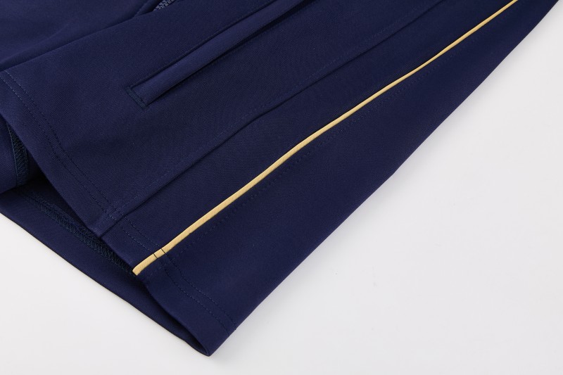 26/27  Barcelona Royal Blue Full Zipper Jacket Tracksuit + Long Pants