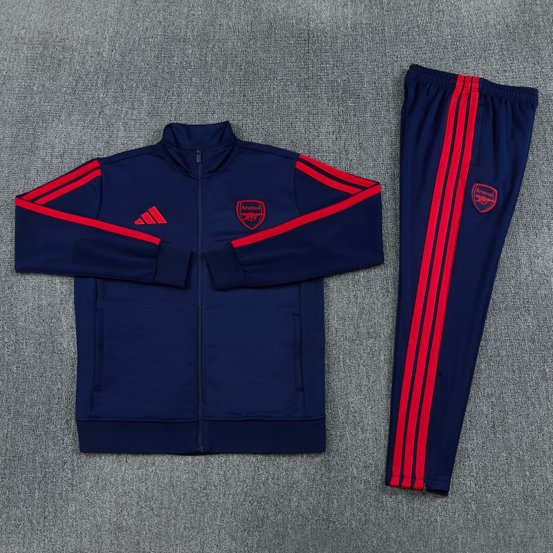 26/27 Arsenal FC Royal Blue Full Zipper Jacket Tracksuit + Long Pants