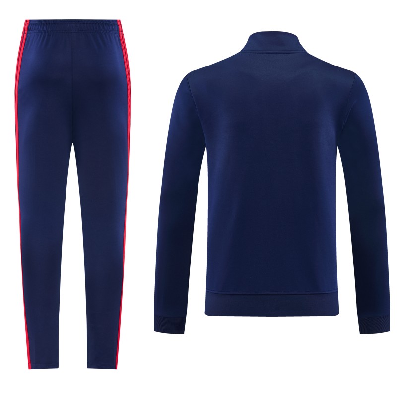 26/27 Arsenal FC Royal Blue Full Zipper Jacket Tracksuit + Long Pants