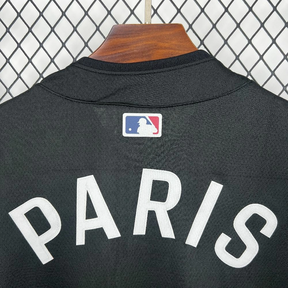 2025/26 PSG MLB Paris Saint-Germain US Pack Black Jersey
