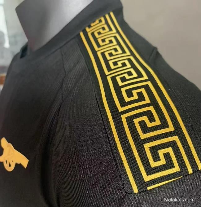 Player Version 24/25 Arsenal x Versace Black Special Jersey