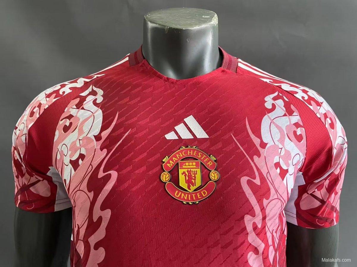 Player Version 23/24 Manchester United Red Pre-Match Jersey