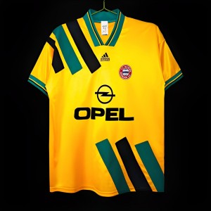 Retro 1993-95 Bayern Munich Away Yellow Jersey