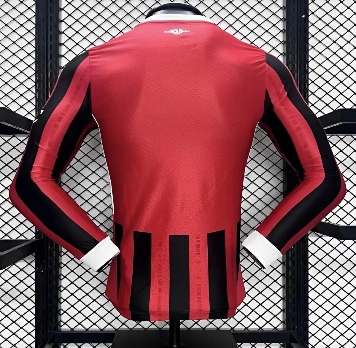 Player Version 24/25 AC Milan Home Long Sleeve Jersey