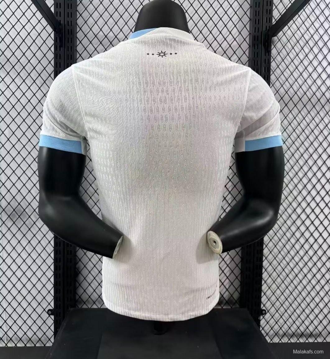 Player Version 2024 Uruguay Away White Jersey