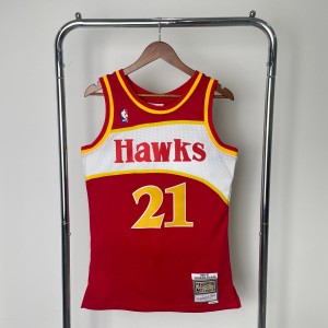 Atanta Hawks #23 Dominique Wilkins Mitchell & Ness 1986/87 Hardwood Classics Jersey