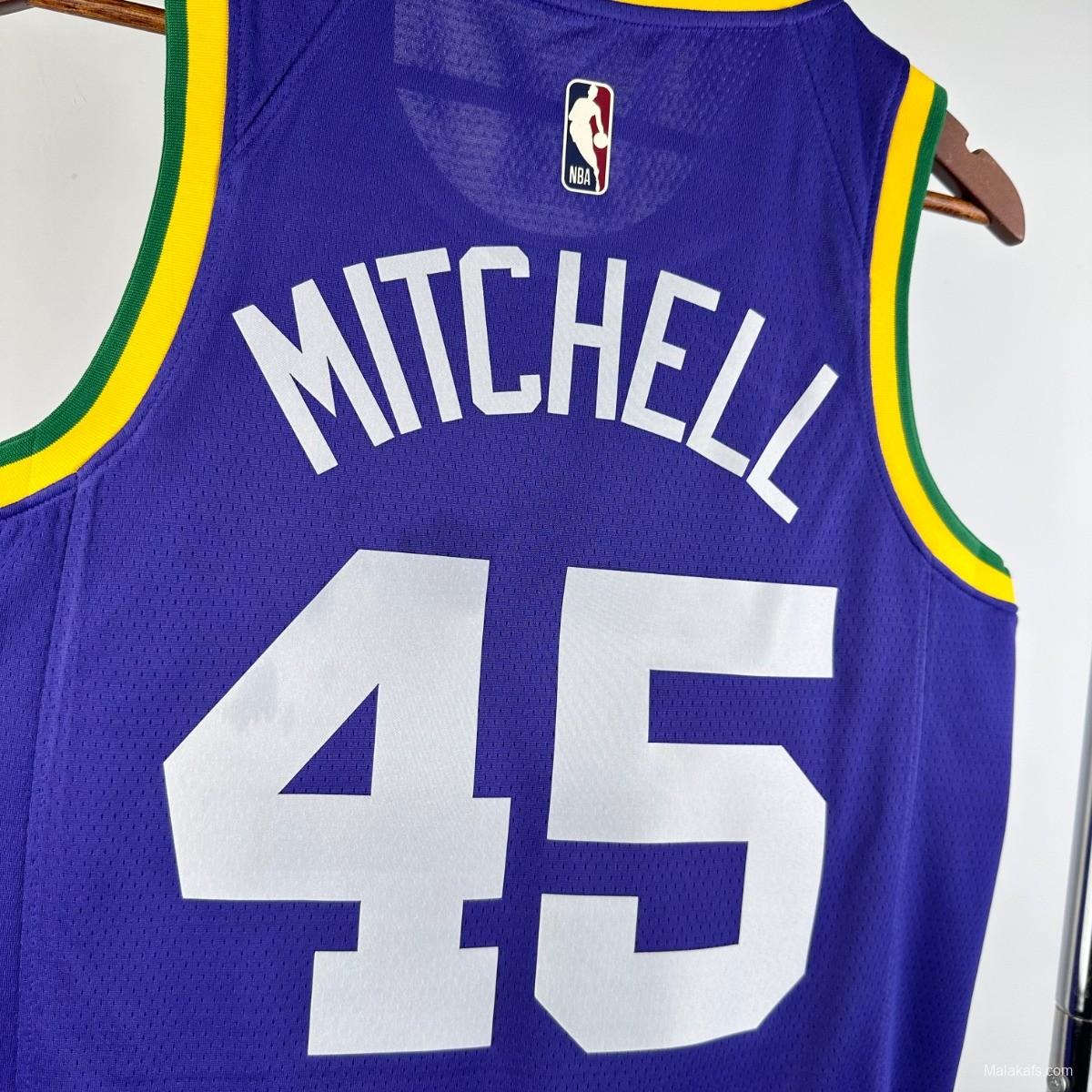 Utah Jazz Mitchell #45 2023/24 Classic Edition Jersey